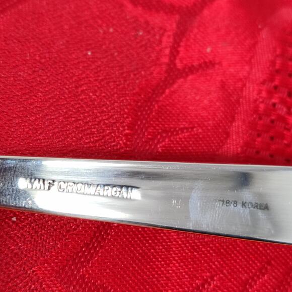 5X WMF CROMARGAN Korea 18/10 Stainless Flatware 4 Table Soup Spoons Dinner Fork - Picture 3 of 13